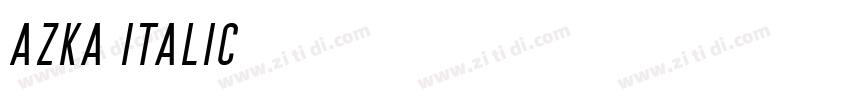AZKA ITALIC字体转换
